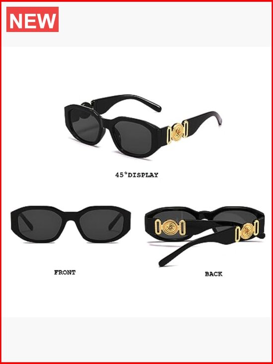 Rectangular Retro Sunglasses Women UV400 Protection Driving Vintage